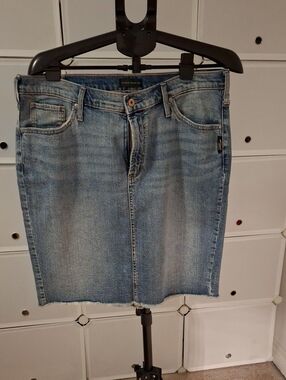 Silver Jeans Light Blue Denim Mini Skirt